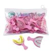 35 Pcs Dental Grade Disposable Triple Bite Registration Tray by Vastmed | Nylon Mesh Impression Trays for Teeth Molds | Full Arch Large Full - Pink-5