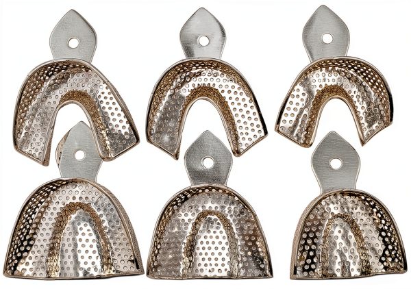 Dental Impression Trays ARTMAN 8‑Piece Stainless Steel Perforated-6