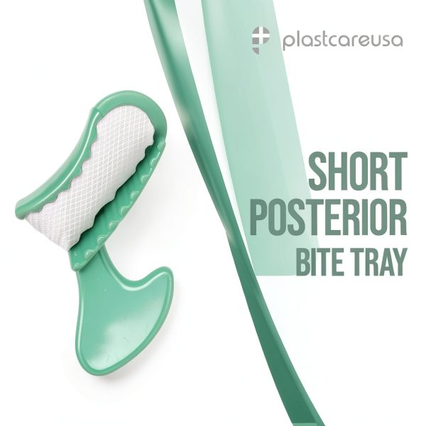 PlastCare USA 50 green short posterior dental bite registration trays-7