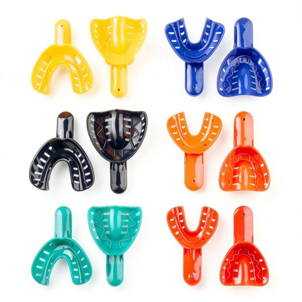 Dental Impression Trays Vocadok 12pcs Perforated Autoclavable Set-0