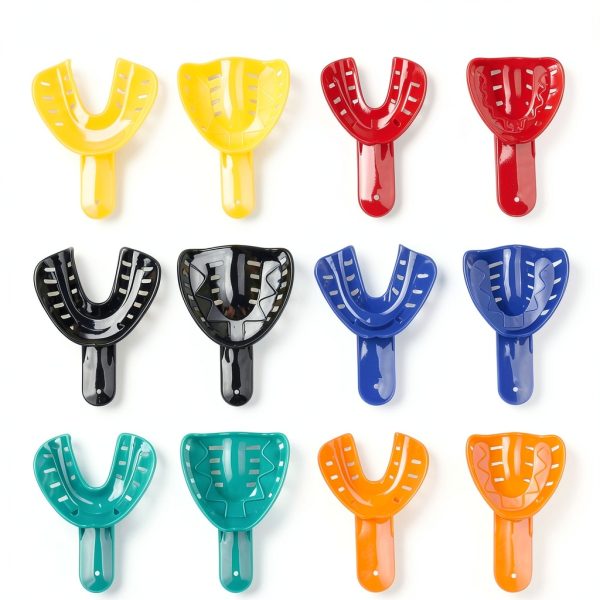 Dental Impression Trays Vocadok 12pcs Perforated Autoclavable Set-1