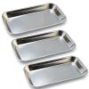 Stainless Steel Medical Trays by YGbridge 3-Pack Dental & Surgical-0