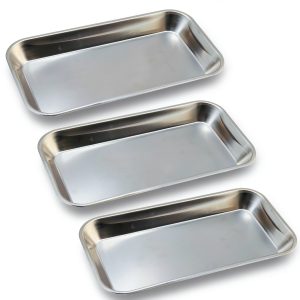 Stainless Steel Medical Trays by YGbridge 3-Pack Dental & Surgical-0