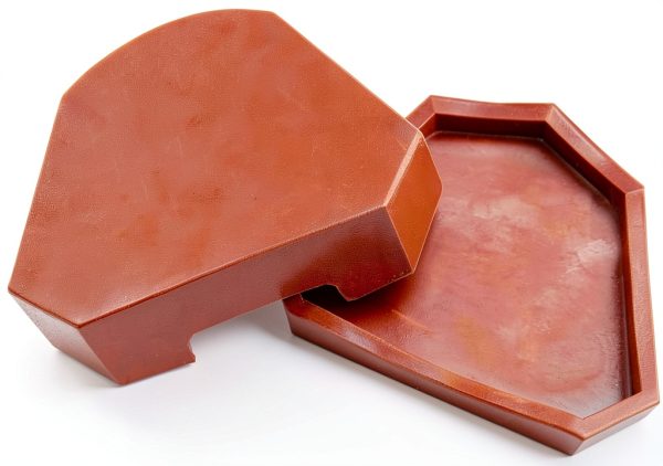 Dental Lab Silicone Plaster Model Former Molds Airgoesin L Brown Tray-1