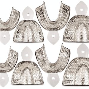 Dental Impression Trays ARTMAN 8‑Piece Stainless Steel Perforated-0