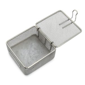 DDP Micro Mesh Tray 7.5x7.5x3.5 cm Perforated Stainless Steel Tray-0