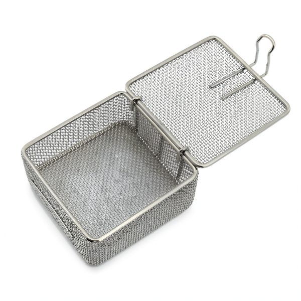 DDP Micro Mesh Tray 7.5x7.5x3.5 cm Perforated Stainless Steel Tray-0