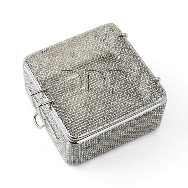 DDP Micro Mesh Tray 7.5x7.5x3.5 cm Perforated Stainless Steel Tray-1